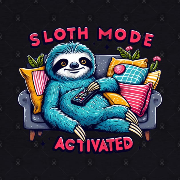 Chill Sloth Mode Activated - Cozy Relaxation Tee by FreshIdea8
